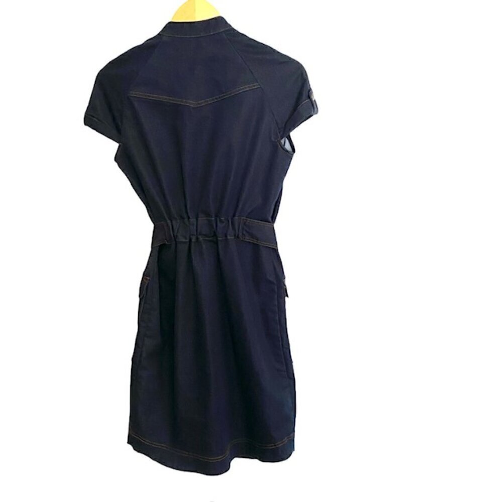 Zara Belted Denim Dress Small - Picture 3 of 3